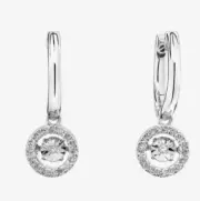 Michael Hill Everlight Natural Diamond earrings .25 Carat Set In Sterling Silver