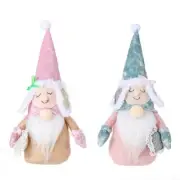 Christmas Gnome for White Beard Hat Dwarf Gnomes Plush Dolls Toy Ornament D
