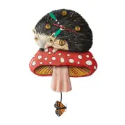 Allen Designs Hank The Hedgehog Wall Clock with Butterfly Pendulum 6012910