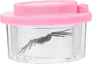 Insect Observation Cup Insect Container Insect Observer Insect Magnifier Insect Viewer Insect Magnifier for Insect Observation Magnifier Plastic Pink