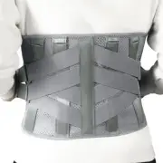 Dual Pulle Back Brace w/ 7 Stays for Lower Back Pain Relief XL 47"-57" in Waist