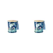 2x Australiana 300g Vanilla Scented Candle w/ Wood Lid & Tassel Decor Possum