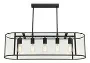 Liverpool 5 Light Oval Bar Pendant