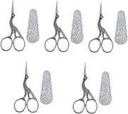 STOBOK 5pcs Craft Scissors Embroidery Scissors Sewing Scissor Cover for Fabric
