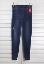 SPANX NWT $128 Jean-ish Distressed Denim Leggings Jeans Medium Wash Size Small