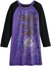 Harry Potter Girl's Solemnly Swear Marauder's Map Nightgown, Nightshirt, Size 10