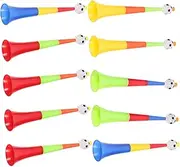 Generic 10pcs Telescopic Football Noise Maker Plastic Cheering Trumpets for Sporting Events Easy to Use Amplified Sound for Parties and Celebrations Random Color
