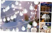 Globe String Lights, 33Ft 100LED Crystal Globe Fairy String Lights Cool White