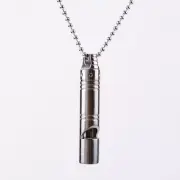 Outdoor Edc Loud TC4 Titanium Whistle With Cord Emergency Hiking Camping Whistle