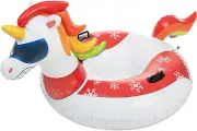 47” Inflatable Snow Tube, Heavy-Duty Snow Tube for Sledding, Great Snow Sled for