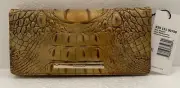 Brahmin Melbourne ADY Slim Bifold Wallet Clutch CHAI Yellow Mustard Gold NWT