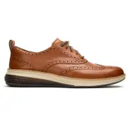 Cole Haan Mens Original Grand Energy Weave Wingtip Brogue Shoes Tan