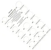 [Oshhni] Ring Size Measuring Card Board Ring Measuring Gauge Ring Size Tool Lightweight Practical Ring Jewelry Sizer for Boys Girls