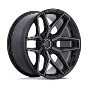 17x9 Fuel Off-Road Flux Gloss Black Brushed Face W/ Gray Tint Wheel 6x5.5 (1mm)