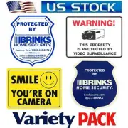 Home Security Alarm Sticker signs Lot For Windows Door Porch Brinks Camera
