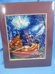 LUCY SYNK signed “ENCOUNTER” Matted Lithograph Art 31/200 LIMITED EDITION