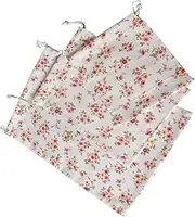 STOBAZA Cotton Linen Drawstring Travel Storage Bag 3pcs Set for Clothes Makeup Toiletries Easy Open Close Compact Leakproof Storage