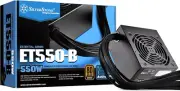 550 Watt 80 plus Bronze ATX PSU with Flat Black Cables ET550-B Power Supply, SS