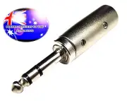 From OZ Quality 1PC XLR 3Pin Male to 6.35mm 1/4" Male Stereo Plug Jack Adapter
