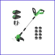 12 Inch Cordless Weed Wacker with Automatic Wire Feed and Lightweight Design