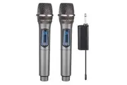 2x Wireless Microphone Handheld Cordless UHF Dynamic Mic System Karaoke Receiver