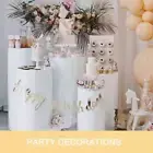 5PCS Wedding Cake Dessert Stand Round Plinth Cylinder Pedestal Birthday Party