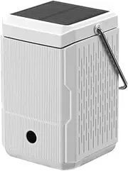 IOIUSKKU Solar Lanterns Camping Light with Hand Crank Charging System for Emergency Situations Camp Lantern Rechargeable ABS, White