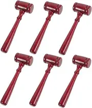 SHOWERORO Realistic Wooden Judge Hammer Toy Boys and Girls Mini Gavel for Halloween School Plays Courtroom Drama Legal Professionals