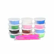 12 Colors Fluffy Slime Soft Super Light Clay