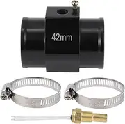 X AUTOHAUX 12V/24V Universal Water Temp Sensor Kit, 1/8" NPT 1.65" Black Adapter 150'F on - 135'F Off for Automotive Radiator & Engine Cooling