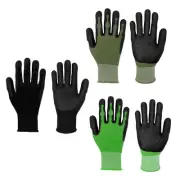 Garden Gloves Palm Waterproof Design Work Gloves for Weeding Pruning Digging