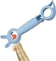 4 in 1 Beer Bottle Opener, Cute 4 in 1 Jar Beer Bottle Can Opener, Sturdy and Beer Openers, Can Tab Opener for Long Nails, Weak Hand and Seniors Astray