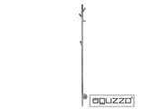 AGUZZO EZY FIT Heated Towel Rail - Single Vertical Round Tube - Tree Style - (H1500mm) - Polished SS