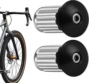 Bicycle Handlebar End Plugs, Road Bike Bar Cap, 1 Pair Expansion Grip Plugs with Secure Fit System and Edge Protection for Athletes, Riding Equipment, Women Cyclists, Cyclists