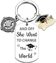 [FYXYZ] Graduation Gifts for Her Him High School College Class Of 2025 Senior Graduation Keychain Decorations Accessories