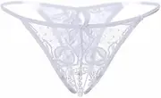 [Generic] Satin Chemise Lingerie for Women Plus Size Women Lace Crotchless Panties Crotch Thong with Pearls Massaging Underwear Plus Romper Lingerie