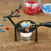 Wax Seal Melting Pot Deer Shape Furnace Iron Art Special For Wax Sticks Stove To
