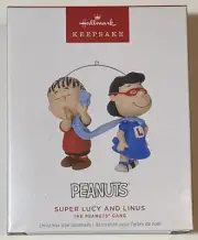 2024 Hallmark Keepsake Peanuts Super Lucy And Linus Ornament Charlie Brown NIB