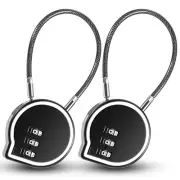2 Pack Locker Lock with Combination Code, Sturdy 3 Digit Combination Lock for...