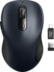 Trueque Wireless Mouse For Laptop, 2.4GHz Ergonomic Computer Mouse With Back And