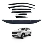 Stainless Trim Weather Shields + Bonnet Protector for Haval H6 B01 Series 2021-Onwards