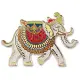 Elephant Hard Enamel Cloisonne Pin