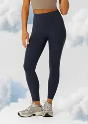 [Lorna Jane] Liberty Full Length Leggings in Blue, Size - Small S Platinum Navy