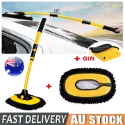 Car Wash Brush Telescoping Long Handle Cleaning Chenille Mop Brushes Tool Kit