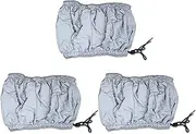 Elitzia Professional Steam Cap Waterproof Hair Steamer Bonnet for Micro Mist Scalp Massage Deep Conditioning Black Hair Care Salon Treatments (3pc Gray)
