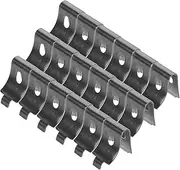 ULTECHNOVO Thickened Steel Bars Freezer Shelf Clip Hooks Easy Install Refrigerator Support Clamp Metal Freezer Rack Clips Cooler Shelf Brace Hooks