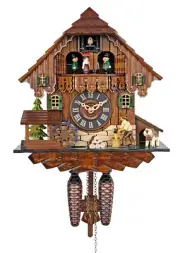 Adolf Herr Quartz Cuckoo Clock - The Busy Wood Chopper AH 448 QMT NEW