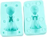 Beatifufu 1 Set For Candle Making Angel Candle Molds Mold Housing Cake Decorating Tools Decorating Cake Insert Soy Angel Dice Fondant Making Tealight Unique Soy Wax Diy Silica