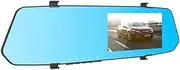 4.3-Inch HD Dual-Channel Streaming Cam - Front and Rear View Mirror Car Video Recorder with Night Vision(64G)