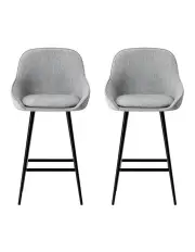 [Artiss] Counter Seat Bar Stools x2 in Grey